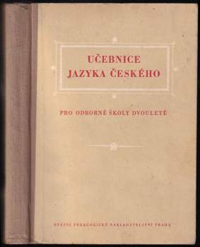 Učebnice jazyka českého pro odborné školy dvouleté