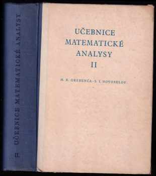 Michail Kuz'mič Grebenča: Učebnice matematické analysy