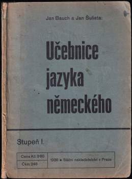 Antonín Mojžíš: Učebnice německého jazyka pro měšťanské školy