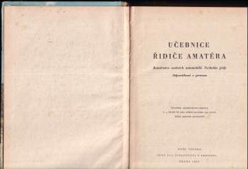 Učebnice řidiče amatéra