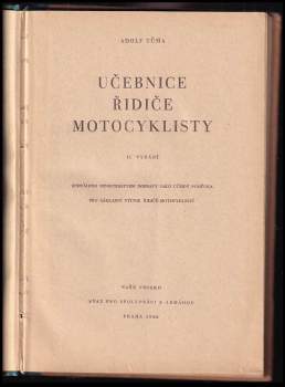 Adolf Tůma: Učebnice řidiče motocyklisty