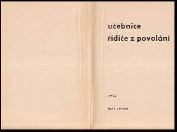 Učebnice řidiče z povolání