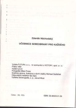 Zdeněk Náchodský: Učebnice sebeobrany pro každého