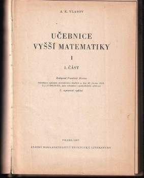 Aleksej Konstantinovič Vlasov: Učebnice vyšší matematiky