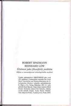 Robert Spaemann: Účelnost jako filosofický problém