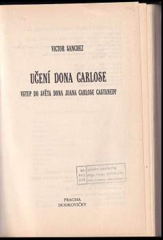 Victor Sanchez: Učení dona Carlose