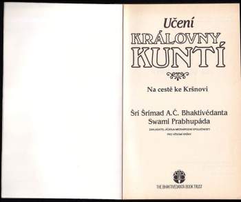 A. Č. Bhaktivédanta Swami Prabhupáda: Učení královny Kuntí