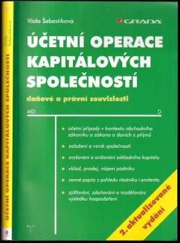 Účetní operace kapitálových společností