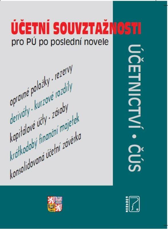 Účetní souvztažnosti pro PÚ po poslední novele