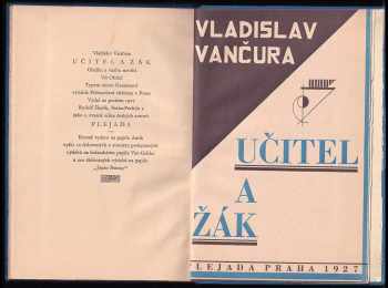 Vladislav Vančura: Učitel a žák