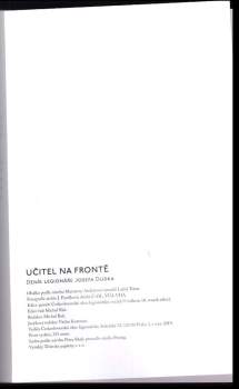 Josef Dudek: Učitel na frontě