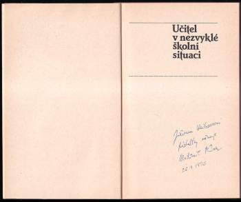 Vlastimil Pařízek: Učitel v nezvyklé školní situaci