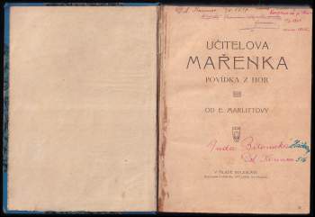 Eugenie Marlitt: Učitelova Mařenka