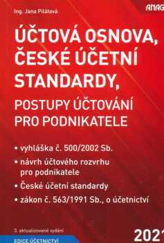 Účtová osnova, české účetní standardy, postupy účtování pro podnikatele 2021