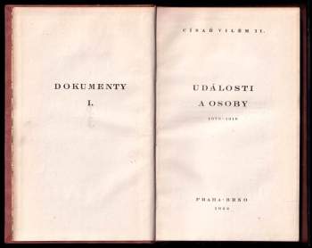 Vilém: Události a osoby