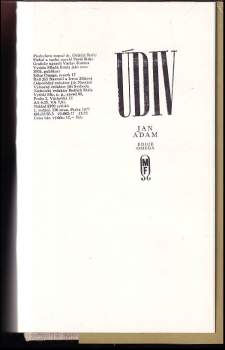 Jan Adam: Údiv