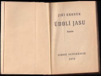 Jiří Hronek: Údolí jasu