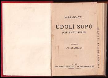 Max Brand: Údolí supů
