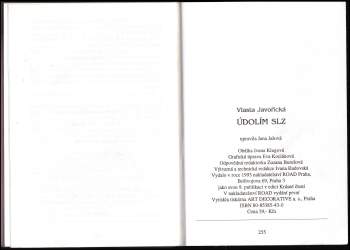 Vlasta Javořická: Údolím slz