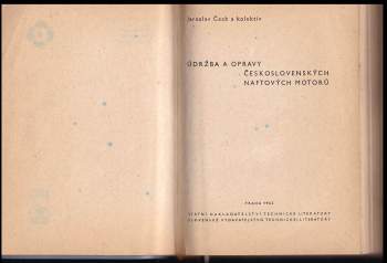 Jaroslav Čech: Údržba a opravy československých naftových motorů