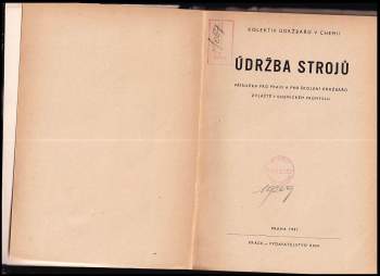 Údržba strojů