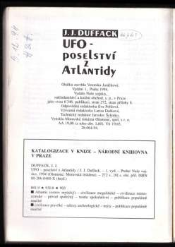 J. J Duffack: UFO - poselství z Atlantidy