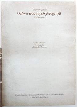 Radek Tomeček: Uherský Brod očima dobových fotografů 1865-1945