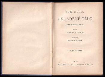 H. G Wells: Ukradené tělo