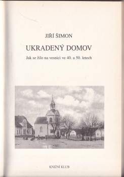 Jiří Šimon: Ukradený domov