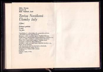 Tereza Nováková: Úlomky žuly