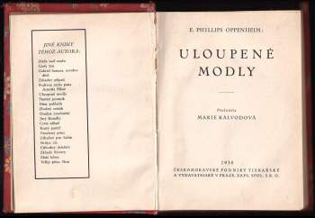 E. Phillips Oppenheim: Uloupené modly