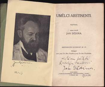 Jan Dědina: Umělci abstinenti
