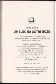 Irvine Welsh: Umělec na ostří nože