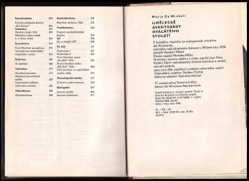 Mario De Micheli: Umělecké avantgardy dvacátého století