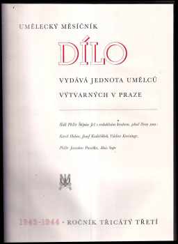 Štěpán Jež: Dílo - Umělecký měsíčník - Ročník 33.