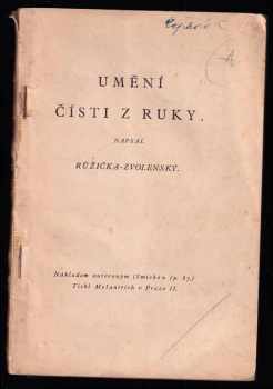 Umění čísti z ruky