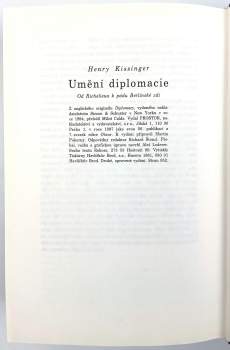 Henry Kissinger: Umění diplomacie
