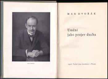 Max Dvořák: Umění jako projev ducha