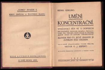 Reinhold Gerling: Umění koncentrační