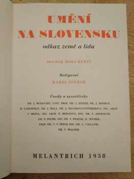 Emanuel Poche: Umění na Slovensku
