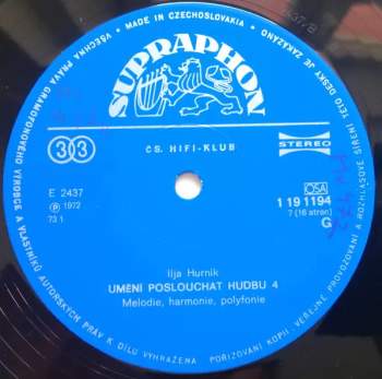 Ilja Hurník: Umění Poslouchat Hudbu (8xLP+BOX+BOOKLET)