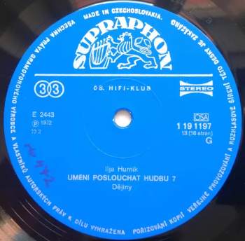 Ilja Hurník: Umění Poslouchat Hudbu (8xLP+BOX+BOOKLET)