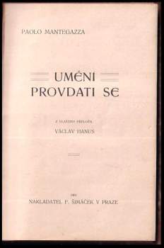 Paolo Mantegazza: Umění provdati se