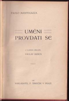 Paolo Mantegazza: Umění provdati se
