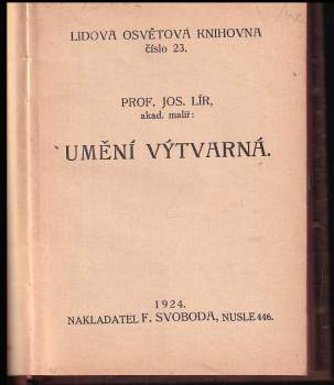 Josef Lír: Umění výtvarná