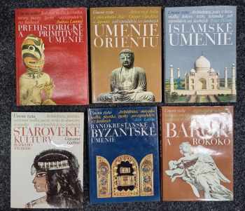 Umenie sveta: Staroveké kultúry Blízkeho východu + Ranokresťanské a byzantské umenie + Islámské umenie + Prehistorické a primitivne umenie + Umenie Orientu + Barok a rokoko +