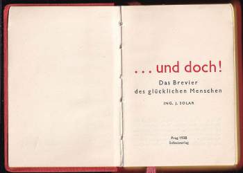 Jiří Solar: --und doch!