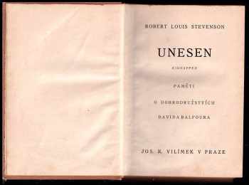 Robert Louis Stevenson: Unesen