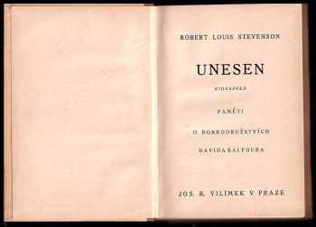 Robert Louis Stevenson: Unesen