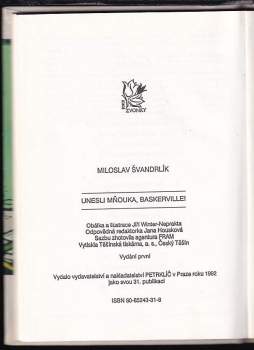Miloslav Švandrlík: Unesli Mňouka, Baskerville!